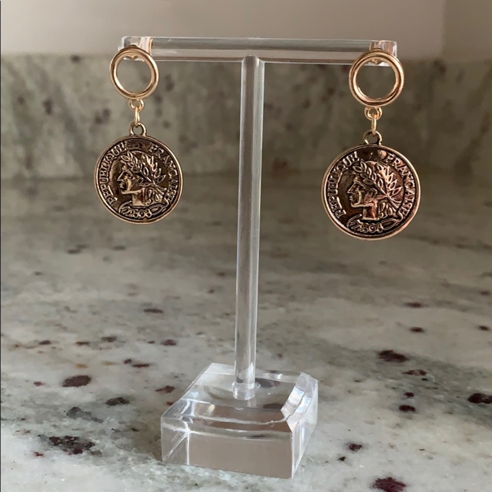 Altar’d State Greek Coin Earrings